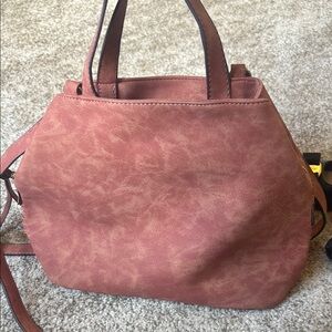 Free People Vegan Leather Trilogy Slouchy Tote Shoulder Purse